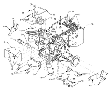 Transmission Connections Diagram and Parts List for 7304 54AD741100-54AT741100-54BD741100-54BT741100 Cub Cadet Lawn Tractor